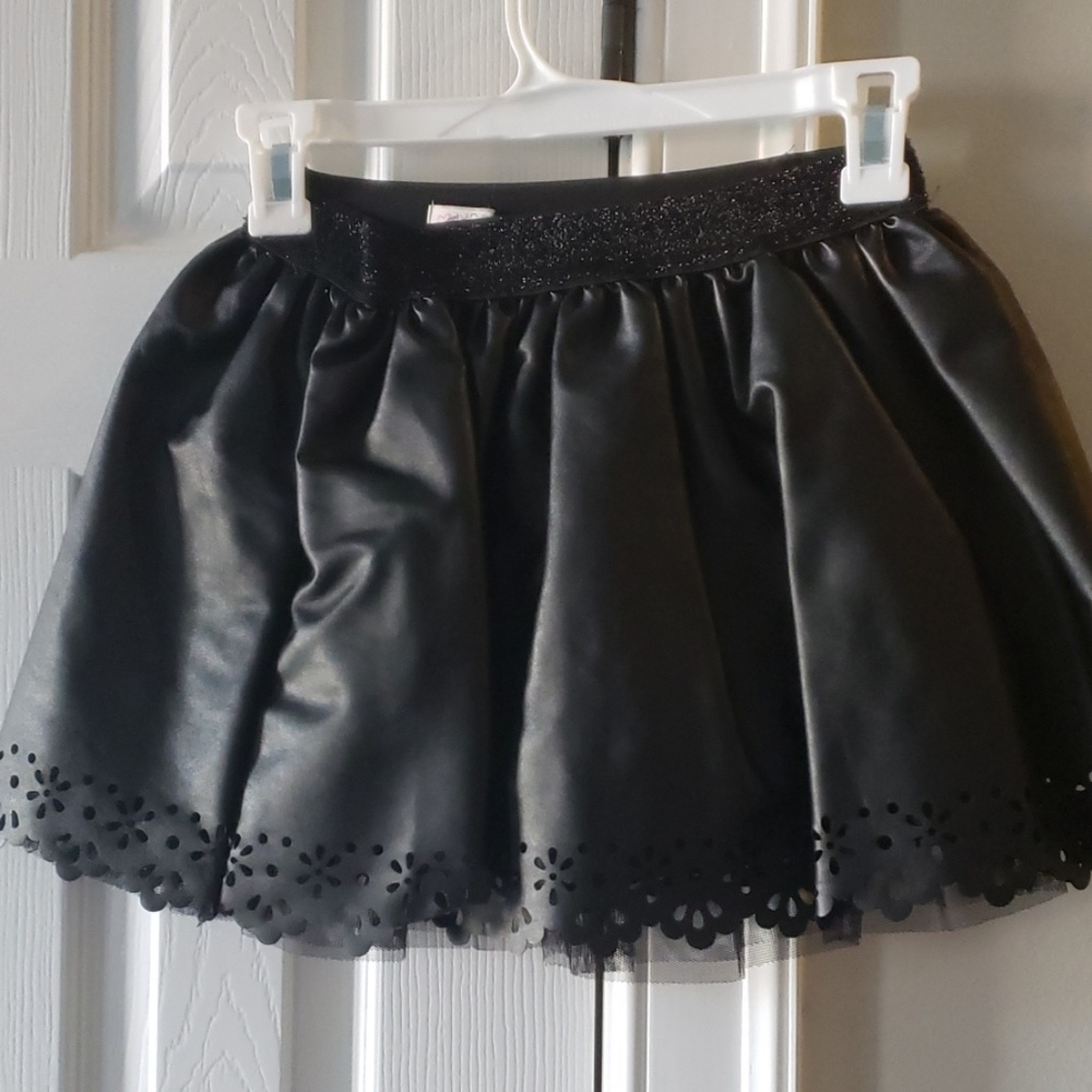 Faux leather skirt